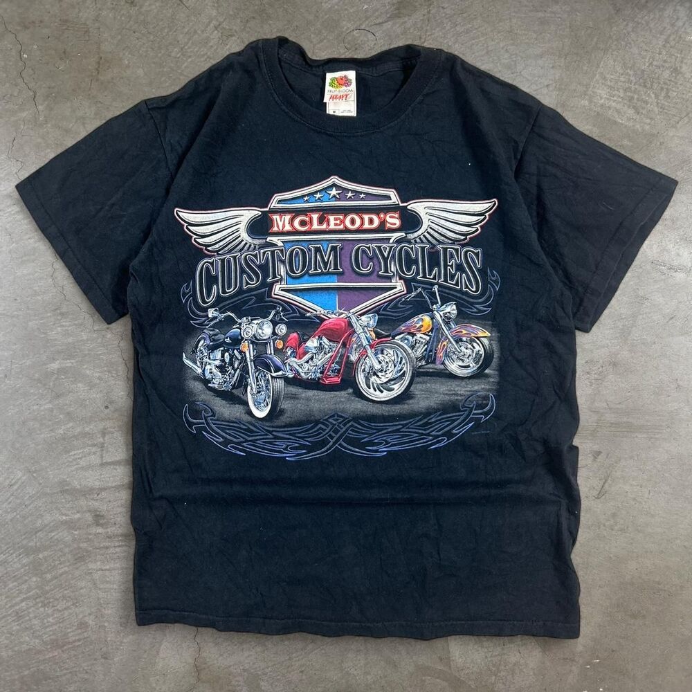 Y2K McLeod's Custom Cycles Biker Tee